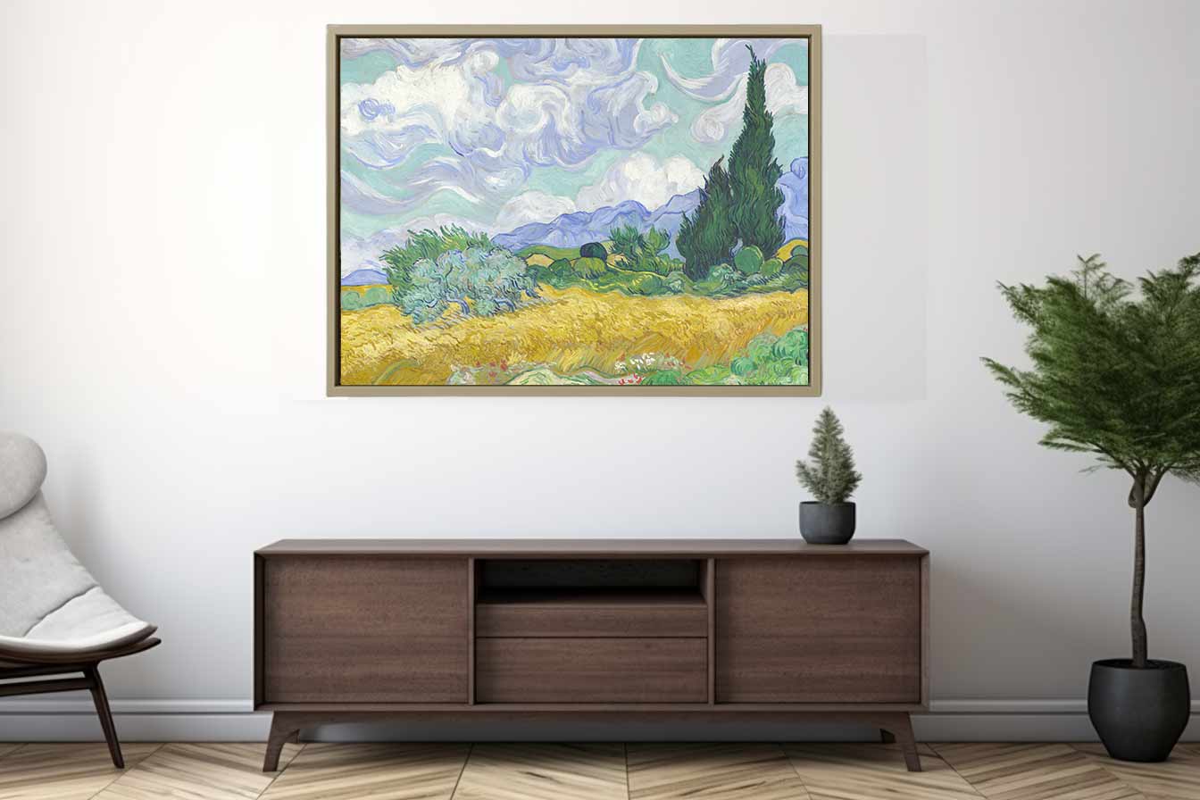 Wheat Field with Cypresses By Vincent Van Gogh