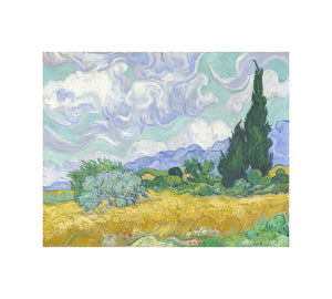 Wheat Field with Cypresses By Vincent Van Gogh