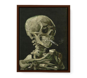 Skull With Burning Cigarette By Vincent Van Gogh Famous Painting