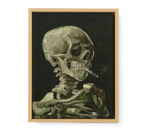 Skull With Burning Cigarette By Vincent Van Gogh Artwork