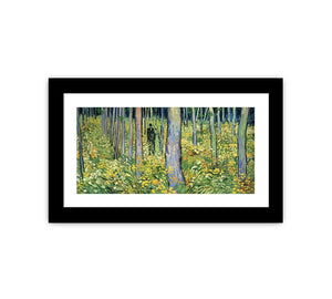 Undergrowth with Two Figures By Vincent Van Gogh Canvas Print