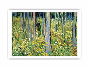 Undergrowth with Two Figures By Vincent Van Gogh