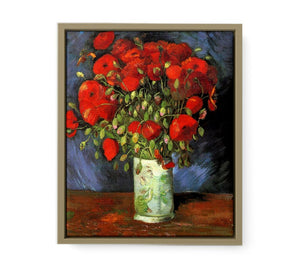Vase with Red Poppies By Vincent Van Gogh Oil Painting