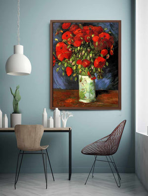 Vase with Red Poppies By Vincent Van Gogh
