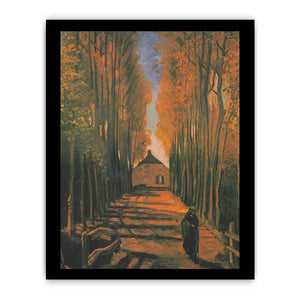 Poplars in autumn By Vincent Van Gogh