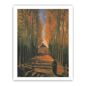 Poplars in autumn By Vincent Van Gogh