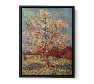 Peach Tree in Blossom / Flowering Peach Tree By Vincent Van Gogh