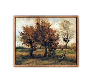 Autumn landscape / Autumn Landscape with Four Trees By Vincent Van Gogh Streched canvas
