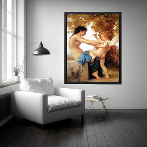 Young Girl Defending Herself against Eros 1880