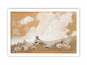 Girl and sheep
