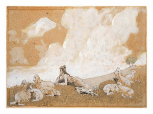 Girl and sheep