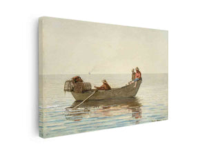 Three Boys in a Dory with Lobster Pots