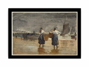 Fisher Girls on the Beach, Cullercoats