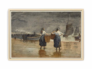 Fisher Girls on the Beach, Cullercoats