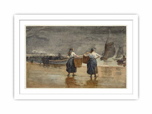 Fisher Girls on the Beach, Cullercoats