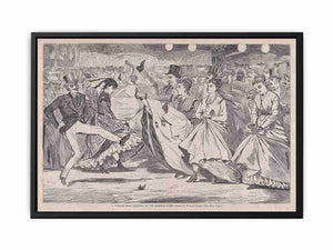 A Parisian Ball – Dancing at the Mabille, Paris – Drawn by Winslow Homer (Harper's Weekly, Vol. XI)