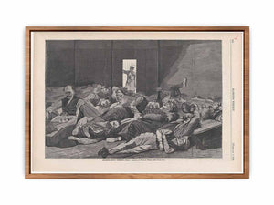 Station-House Lodgers – From a Drawing by Winslow Homer (Harper's Weekly, Vol. XVIII)