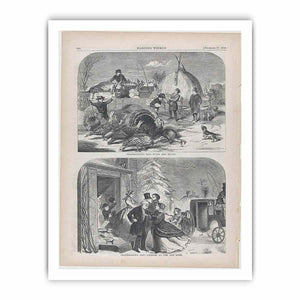 Thanksgiving Day – Ways and Means (Harper's Weekly, Vol. II)