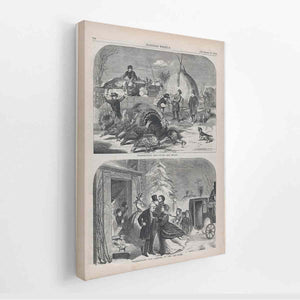 Thanksgiving Day – Ways and Means (Harper's Weekly, Vol. II)
