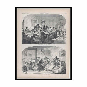 Thanksgiving Day – The Dinner (Harper's Weekly, Vol. II)