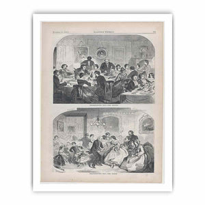 Thanksgiving Day – The Dinner (Harper's Weekly, Vol. II)