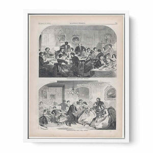 Thanksgiving Day – The Dinner (Harper's Weekly, Vol. II)