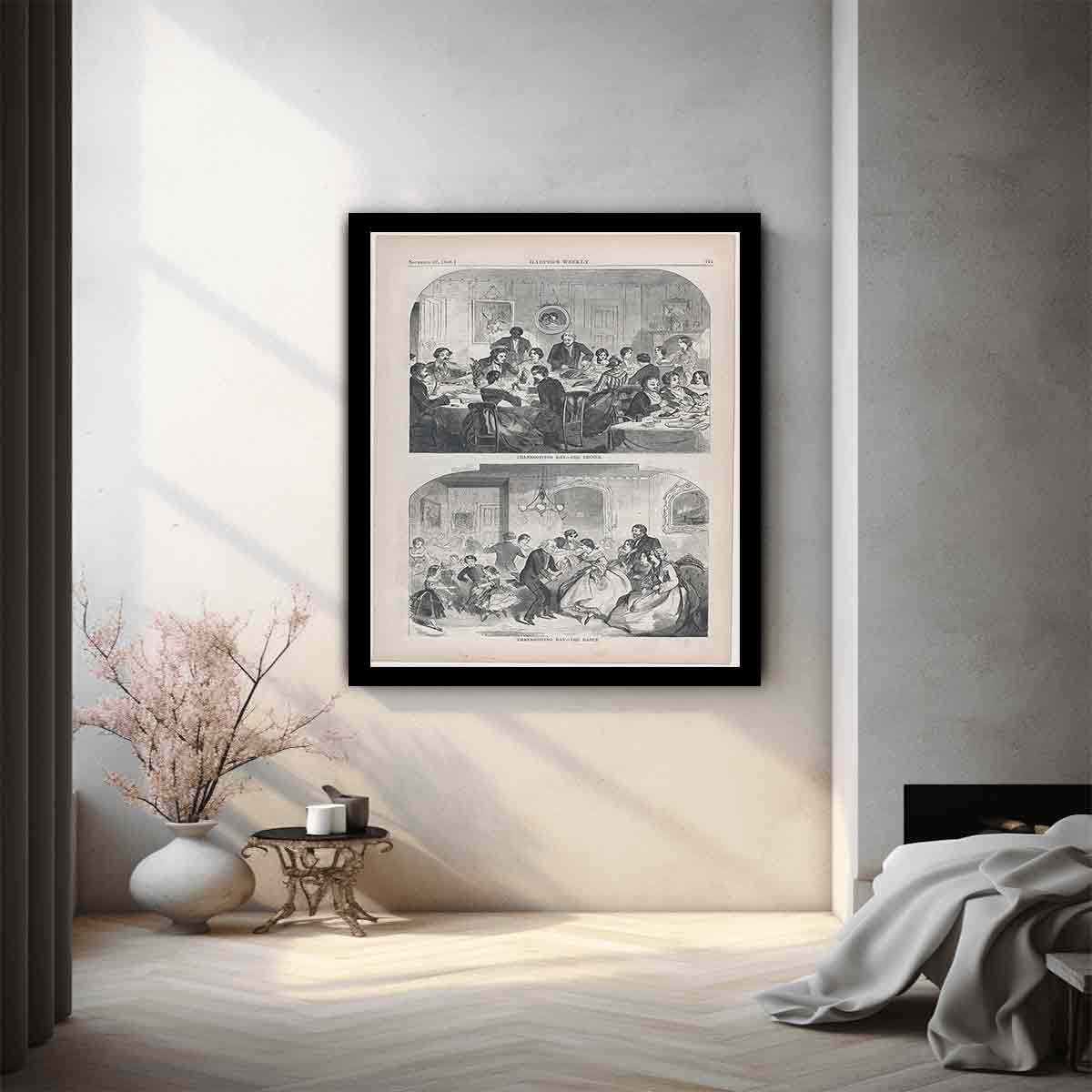 Thanksgiving Day – The Dinner (Harper's Weekly, Vol. II)