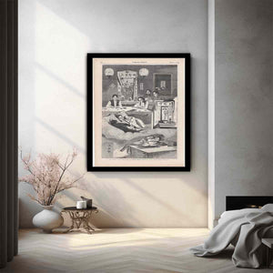 The Chinese in New York – Scene in a Baxter Street Club-House – Drawn by Winslow Homer