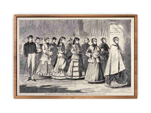 The Morning Walk - Young Ladies' School Promenading the Avenue
