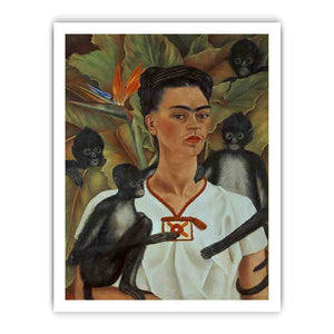 Self-Portrait monkeys - Frida Kahlo