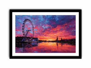 London Eye Sunset