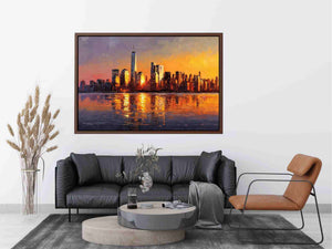 Manhattan Skyline Sunset
