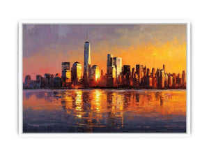 Manhattan Skyline Sunset