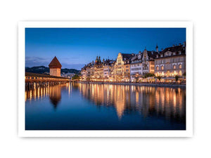 Lucerne Bridge Reflections