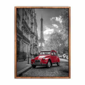 Red Car in Paris