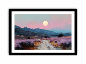 Moonlit Lavender Fields