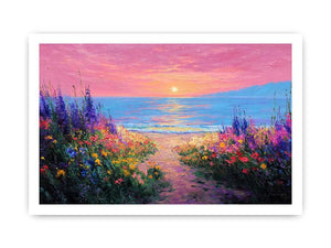 Ocean Bloom Sunset