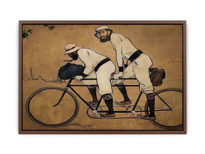 Self Portrait of Casas with Pere Romeu on a Tandem