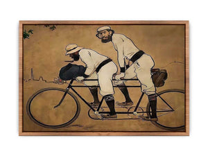 Self Portrait of Casas with Pere Romeu on a Tandem