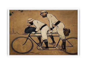 Self Portrait of Casas with Pere Romeu on a Tandem