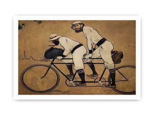 Self Portrait of Casas with Pere Romeu on a Tandem