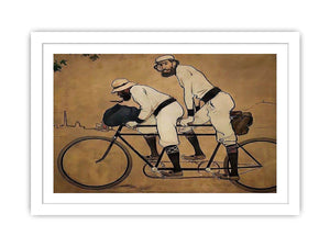 Self Portrait of Casas with Pere Romeu on a Tandem