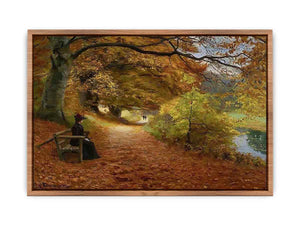 A Wooded Path In Autumn