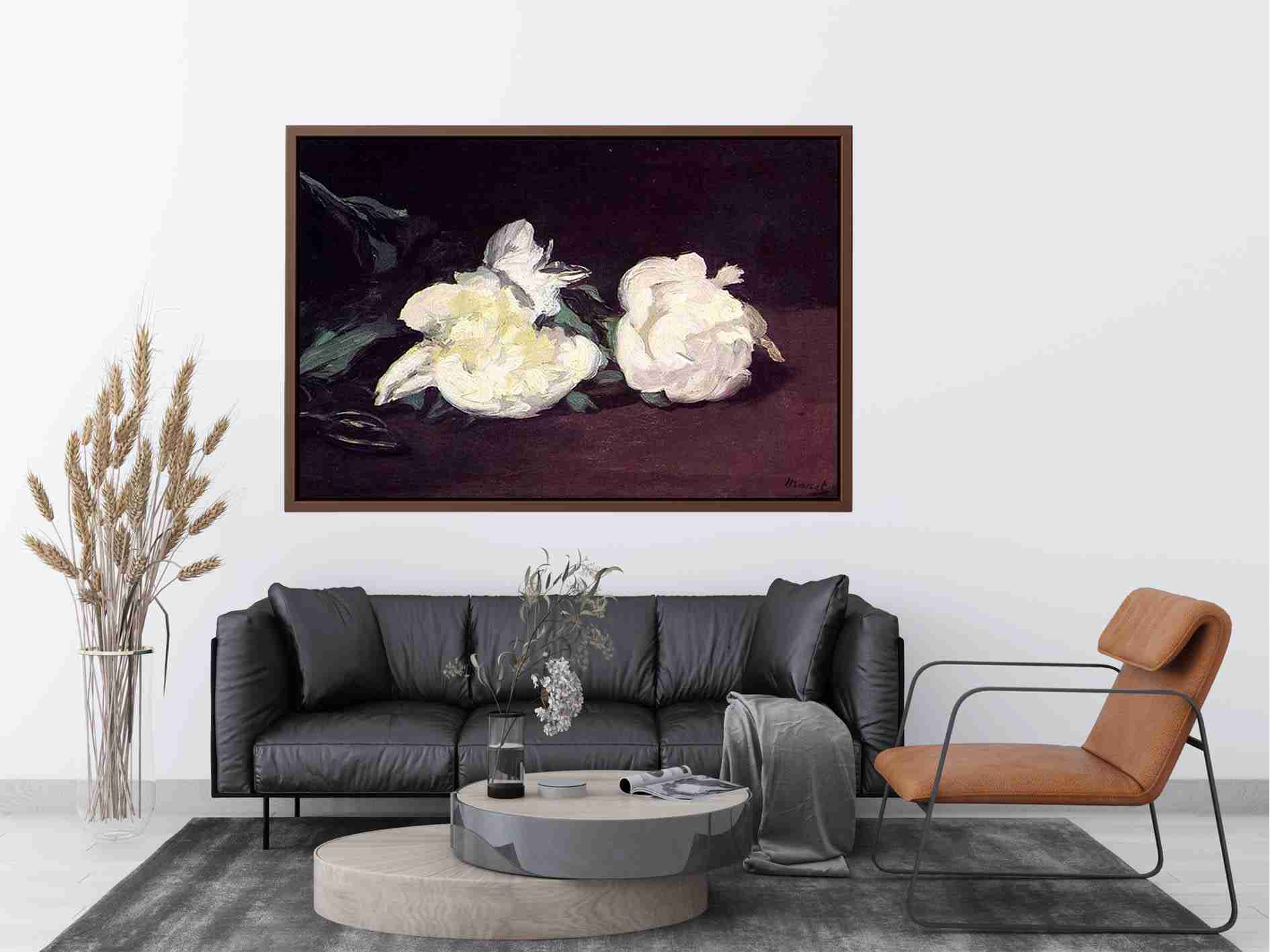 Branch of White Peonies and Secateurs