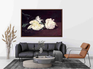 Branch of White Peonies and Secateurs