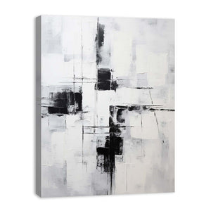 Grey Black Abstract Painting