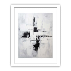 Grey Black Abstract Painting