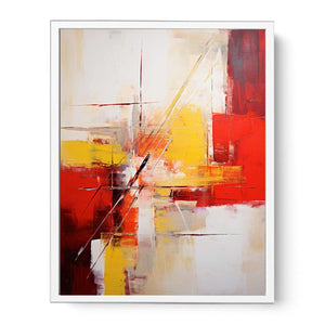 Abstract YellowAnd Red Painting