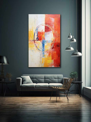 Abstract Painting Mix Color