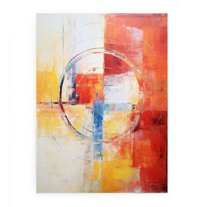 Abstract Painting Mix Color